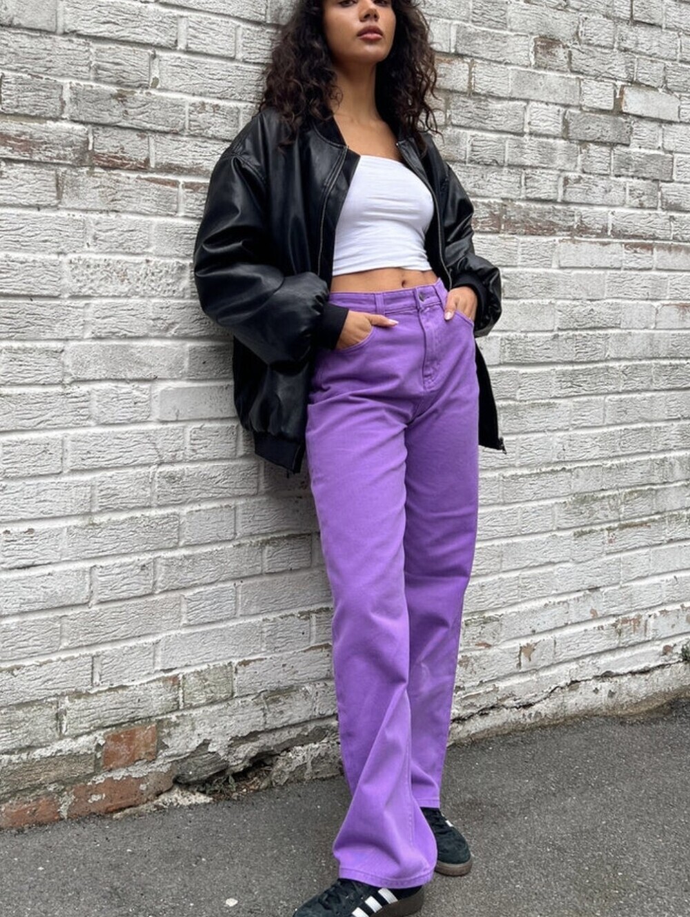 NWT Motel Rocks Parallel Jeans-Purple - Picture 2 of 11